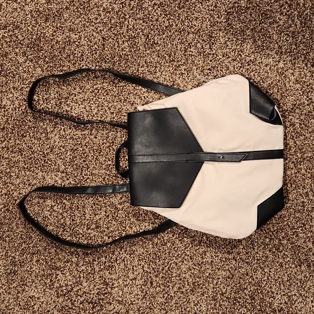 Deux Lux Canvas Backpack Black & Off White